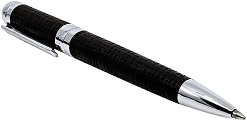 ARCIS Radial Black Ballpoint Pen, Black and Silver executive pen - Luxurious Journaling Pens with Clip for Writing, Note Taking - High-End, No Bleed Pens - Premium Writing Supplies and Luxury Pens