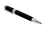ARCIS Radial Black Ballpoint Pen, Black and Silver executive pen - Luxurious Journaling Pens with Cl