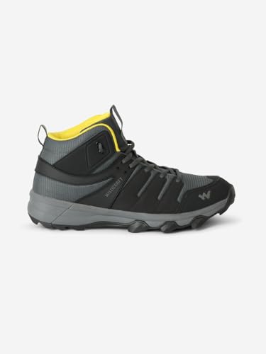 Image of Wildcraft Men's 52064clivton 2 Bootgry blk yw Hiking Shoe