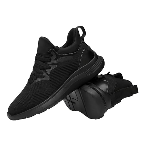 Zapatos Vestir Hombre - Zapatos con alzas ajustables unisex con altura oculta (6/8/10 cm) Zapatillas de malla transpirable para caminar para uso casual y en el gimnasio Plantillas ligeras y Zapatilla