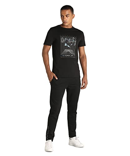 Image of Puma Cotton Regular Fit Mens T-Shirt (S22-84918601BK-P)