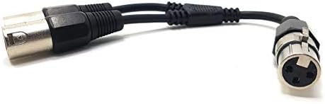 MainCore 25cm 3pin XLR Female Plug to 2 x XLR Sockets Male Y Audio Splitter Combiner Adapter Cable Lead