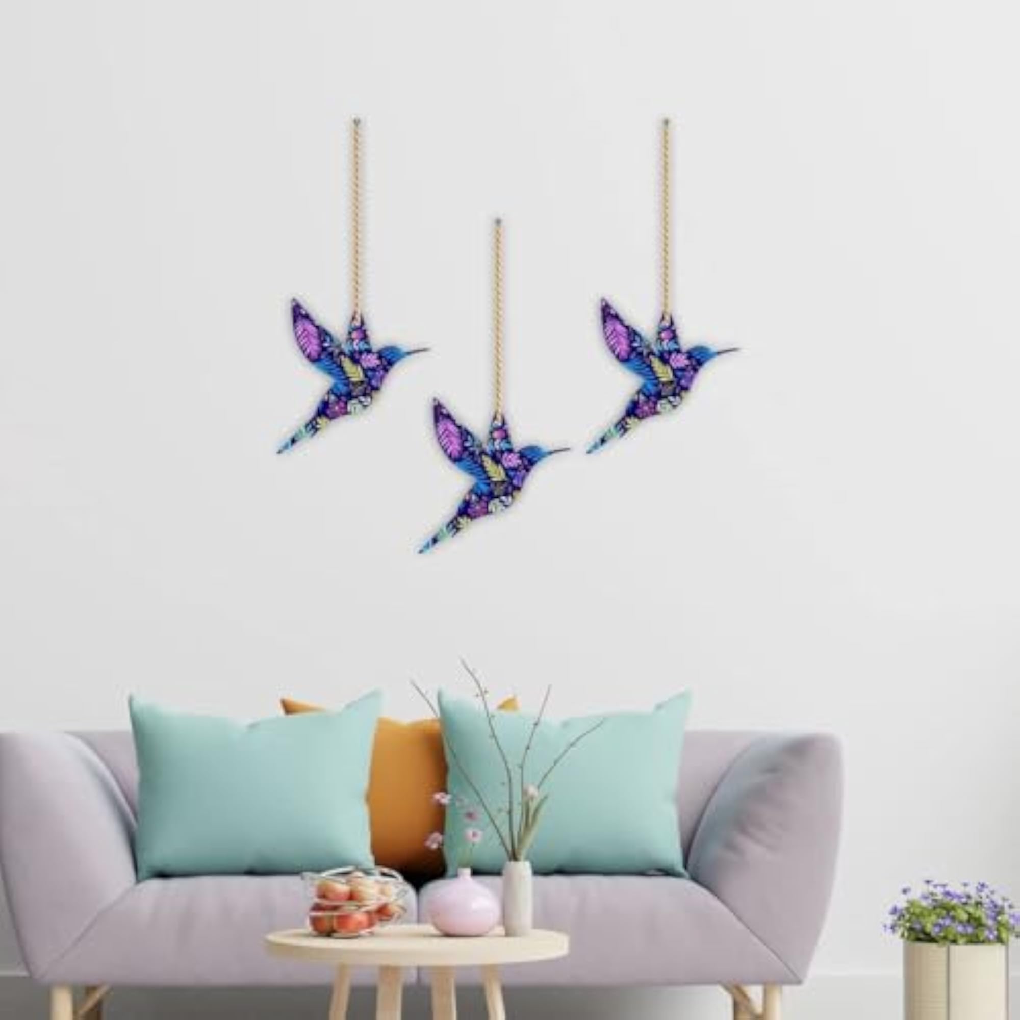 Flying Tiny Bird MDF Showpiece for Home Decoration