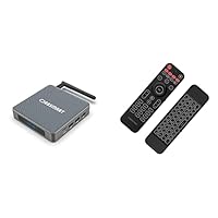 Android 11 TV Box Orbsmart TR43 4K (UHD) HDR10 Smart Mini PC (Quadcore-CPU, 8GB DDR4 RAM, HDMI 2.0, WLAN-ac, BT 4.2) &amp; AM-1 Pro kabellose Airmouse mit Deutscher Mini-Tastatur, schwarz