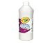 Crayola Tempera Washable Paint 32-Ounce Plastic Squeeze Bottle, White