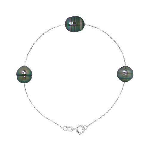 211) bracciale semi rigido in oro e perle coltivate Bulgari