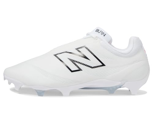 New Balance Unisex BurnX4 Lacrosse Shoe, White/Grey Matter, 13 US Men4