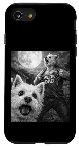 West Highland Terrier Westie Dad �ʔ������B���e�[�W�����Y�Z���t�B�[ �X�}�z�P�[�X iPhone SE (2020) / 7 / 8 �p