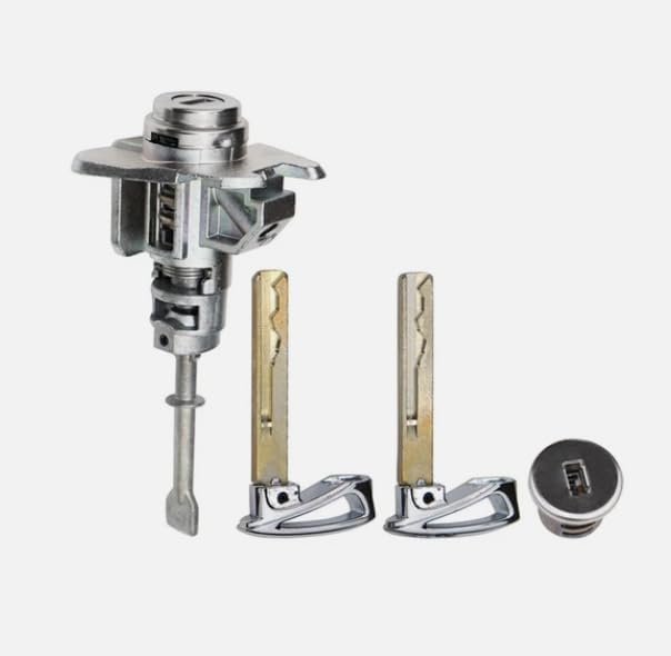 81905-2W000 819052W000 Fits for 2013-2018 Hyundai Santa Fe Door Lock Cylinder 2 Keys Rotor-Glove Box Set