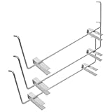 SEWACC Soporte Metálico Extensible para Marcos de Colmena 3 Piezas Estante Portátil para Apicultura Resistente Corrosión Colgador Práctico para Jardín Patio y Granja