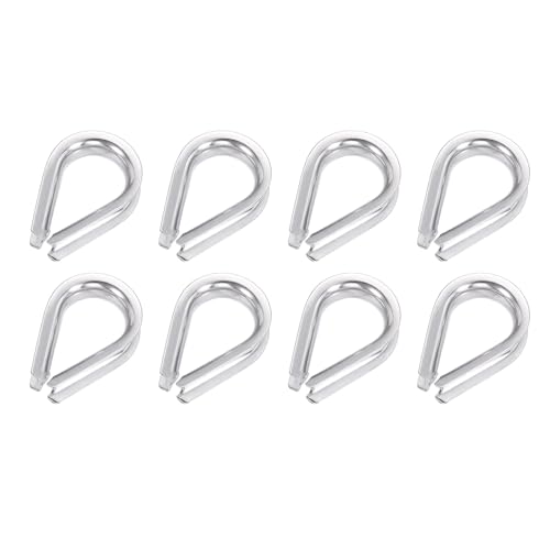 Cosse coeur M12 en inox pour cable 1/2 po lot de 15 pieces pour greement