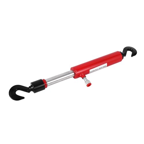 PeacefulHues 26" Long 10-Ton Hydraulic Pull Back Ram, for Porta Power Frame Machine Puller, Body Shop Frame Tools with Rotating Hook for Auto Body Repair