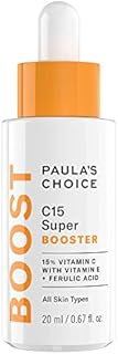 Paulas Choice C15 Super Booster - Brightening Serum with 15% Vitamin C for Radiant Skin - Anti Aging & Fades Brown Spots - with Vitamin E & Ferulic Acid - All Skin Types - 20 ml