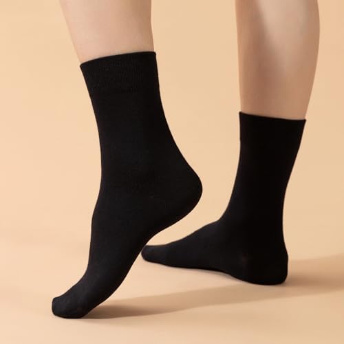 Image of Ndoobiy Womens Socks for Women Crew Ankle Long Cotton 6 Pairs