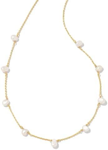 Kendra Scott Leighton 14k Gold-Plated Pearl Strand Necklace in Wh...