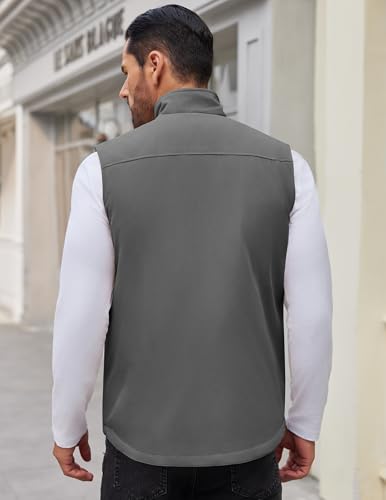 Image of COOFANDY Men's Casual Outerwear Vest Lightweight Zip Up Sleeveless Jacket Outdoor Work Hiking Travel Golf Vest with Pockets