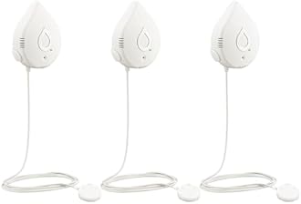 Moen White Flo Smart Water Leak Detector, Water Sensor Alarm for Home, 3-Pack, 920-005