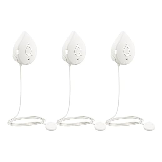 Moen White Flo Smart Water Leak Detector, Water Sensor Alarm for Home, 3-Pack, 920-005