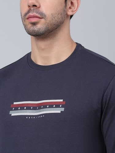 Image of Cantabil Cotton Blend Regular Fit Solid Round Neck Full Sleeve Casual Sweatshirt for Men | Full Sleeves Round Neck Sweatshirts for Men | Mens Round Neck Solid Sweatshirt (P MTSH00028)