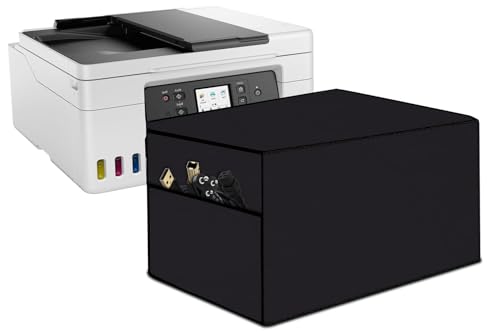Image of The Furnishing Tree Polyester Waterproof & Dustproof Printer Cover - Compatible with Auto Duplex Laser Brother DCP-L2680DW Printers, Heavy-Duty coffee Polyester , Dimensions in DxWxH - ( 40x42x26 CM)