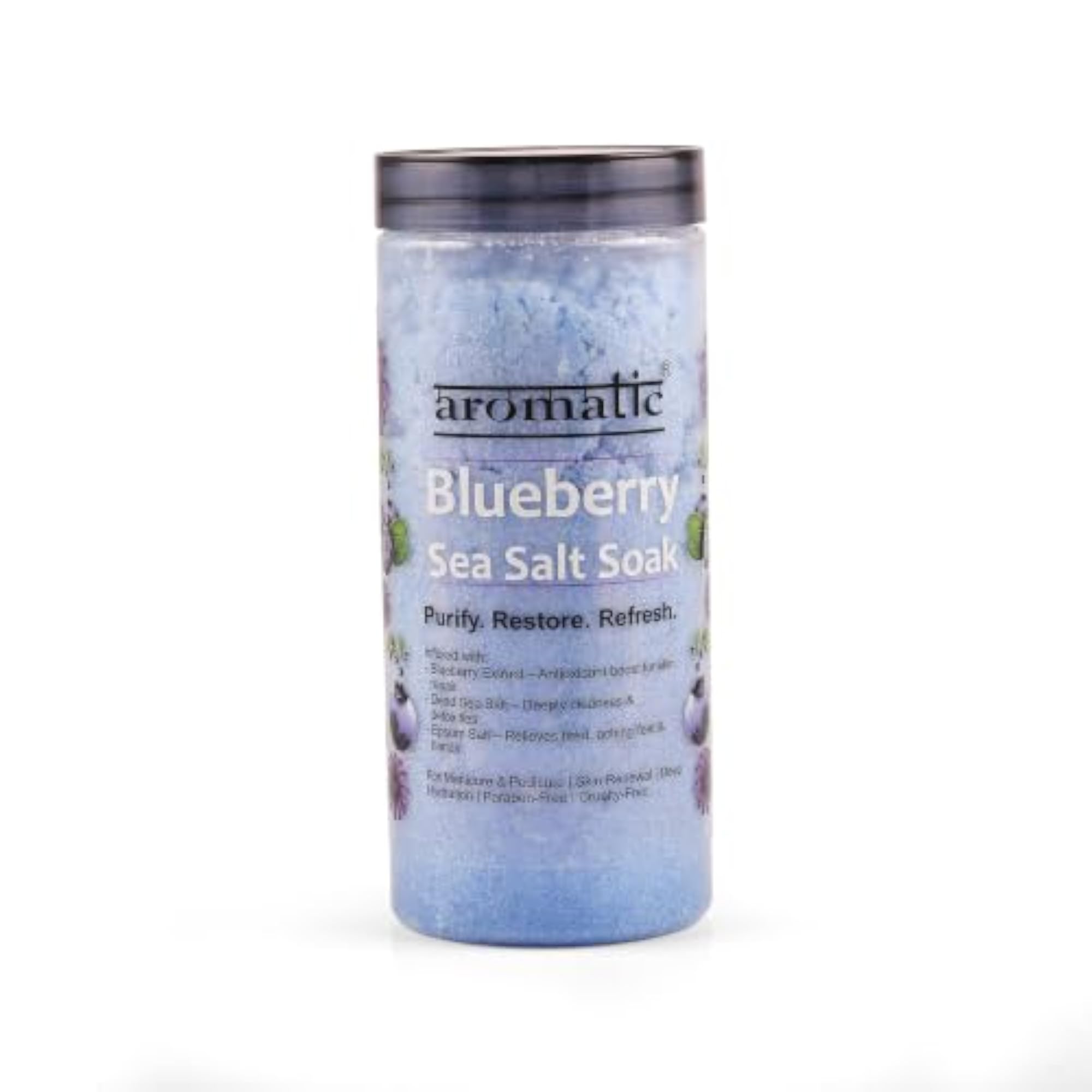 Blueberry Sea Salt Soak for Hands & Feet Treatment