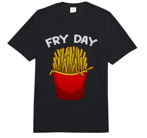 Funny French Fries Design for Kids Men Women Fast-Food Lover Comfort Colors Adult Heavyweight T-Shirt