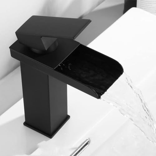Mitigeur de lavabo cascade en laiton noble et céramique durable LWX - 6