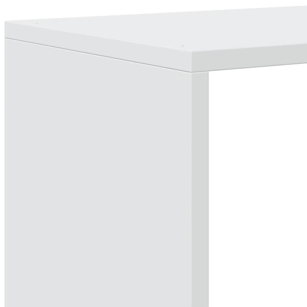 Generisch Raumteiler-Bücherregal 4 Stufen Weiß 131,5x29x131,5 cm,Möbel,Regalsysteme,Bücherregale Bücherschränke-857967