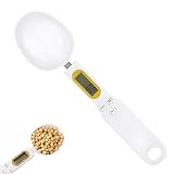Cuchara medidora digital, cuchara de pesaje, balanza electrónica de 500 g/0,1 g de alta precisión con pantalla LCD, mini báscula de cocina extraíble lavable para hornear y utensilios de cocina