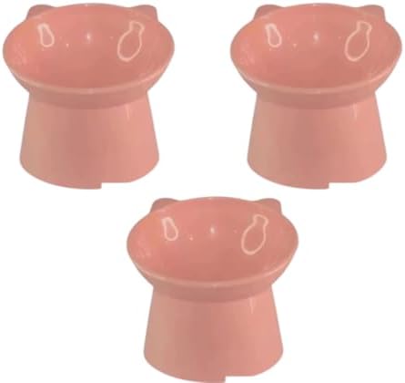 Kit 3 Comedouros Bebedouros Para Gatos Cachorro Pet Elevado Comed...
