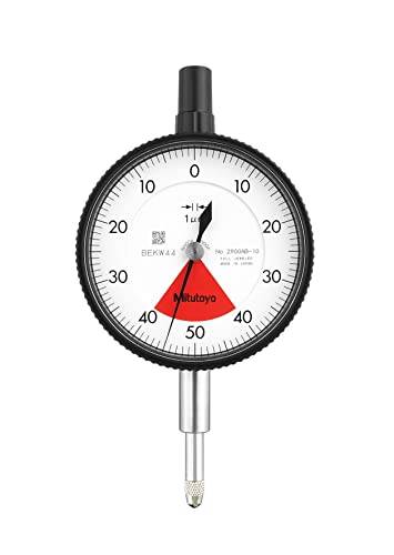 Indicador de dial Mitutoyo con graduación fina de 0.001 mm y esfera milimétrica 2900AB-10