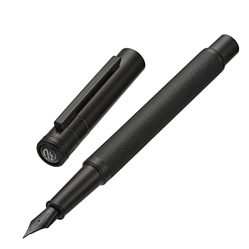 Matte Black Forest Fountain Pen by Asvine