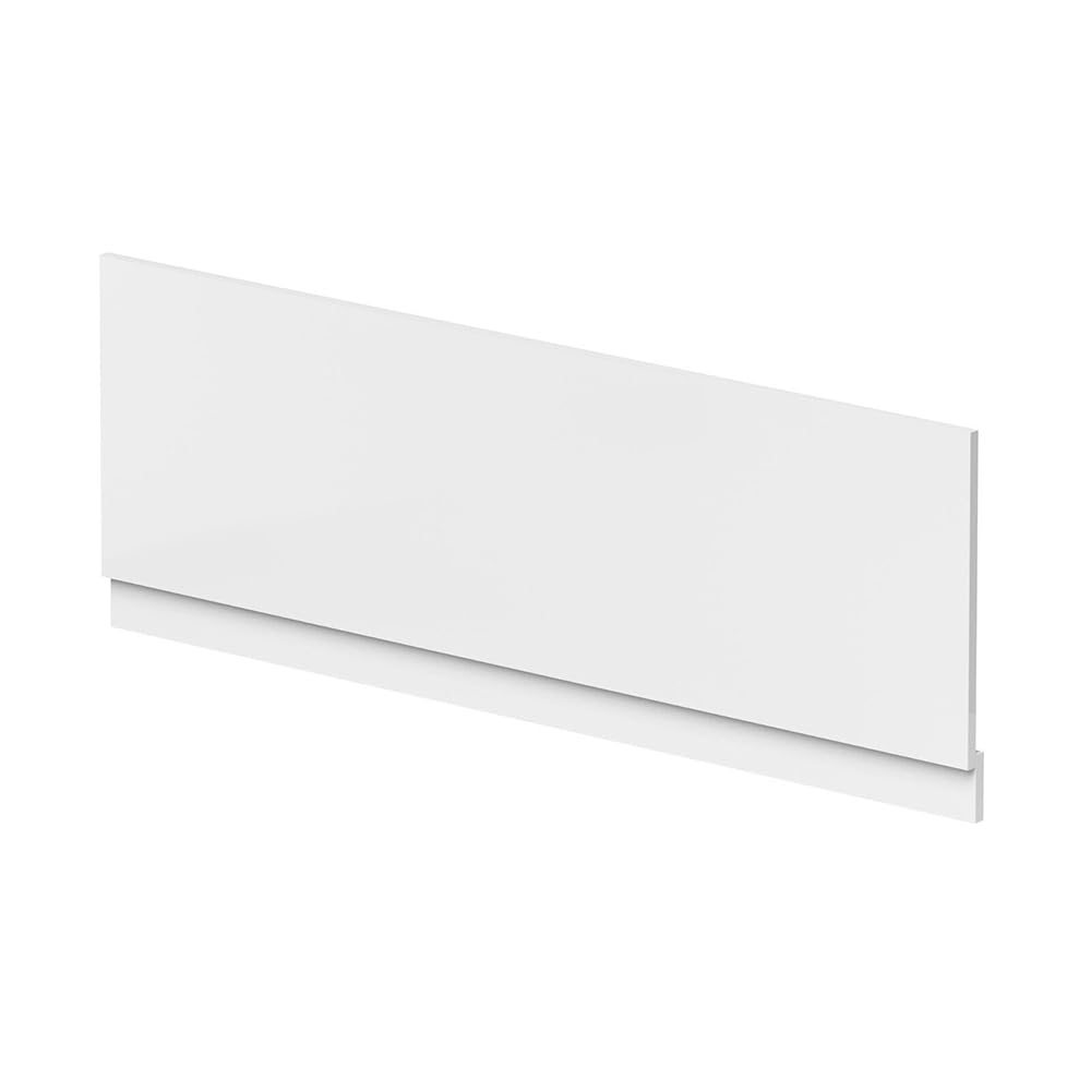 Milano White Waterproof Straight Bath Front Panel - 1700mm
