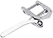 Guitar Vibrato Tailpiece Tremolo, Flat Top Body Tremolo Unit Vibrato Bridge for Tele, SG, LP, ETC Electric Guitars, Silver