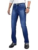 ✅ DESIGN CLASSICO: Jeans a 5 tasche con vestibilità slim, vita medio-alta e chiusura con zip e bottone centrale per un look versatile e moderno