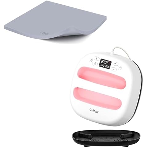 Calogy 10 * 10 inches Heat Press Machine and 16 * 20 inches Heat Press Mat Kit Cover