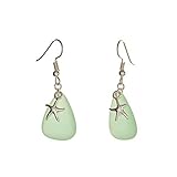 Jewelry Nexus ヒトデ シルバートーン チャーム ドロップ ダングルイヤリング