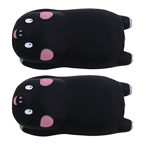 RELIGES Upgrade Ergonomic Wrist Pad (2 Pack) - Mousepad Memory Foam Wrist Support Pillow Rest Cushion Mat for Office Computer Laptop, Mac Durable Comfortable and Pain Relief (Black)