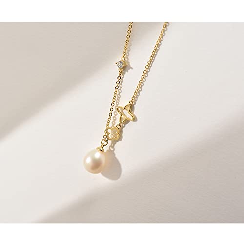 Colliers collier 925 pendentif de perle véritable eau douce - 7