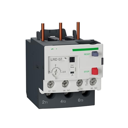 Relais de surcharge thermique triphasé TES D LRD07C 1NO 1NF s'adapte au contacteur de type D