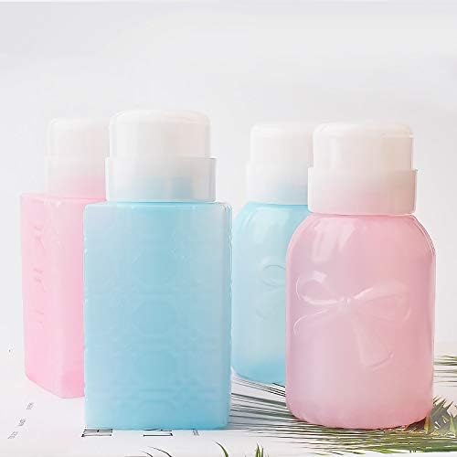 Amazon 100ml 4タイプ空のポンプディスペンサーネイルアートツールボトルアセトン液体漏れ防止リムーバークリーナー詰め替え容器付きコンテナ Artlalic コスメ用詰替え容器 通販