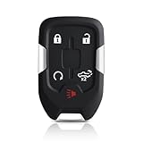 HelloAuto Coque de clé de rechange pour camion GMC Sierra 2019 2020, coque de clé vide à 5 boutons pour Chevrolet Silverado 1500 2500 3500 (HYQ1EA) HelloAuto Coque de clé de rechange pour camion GMC Sierra 2019 2020, coque de clé vide à 5 boutons pour Chevrolet Silverado 1500 2500 3500 (HYQ1EA)