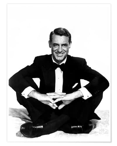 Cary Grant pósters para la Pared Cuadros decoración para Cualquier habitación 100 x 130 cm Blanco y Negro Fotografía Láminas Decorativas Cover