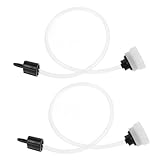 Cabilock 2 Stück Vakuumieradapter Schlauch Ersatzrohr für Vakuumiergerät Verlängert Haltbarkeit Lebensmittel Frischhalte Zubehör Kompatibel mit Caso und Vacuzip Vakuumschlauch