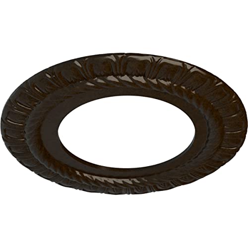 Image of 10 5 /8 inchOD x 5 3 /4 inchID x 1 /2 inchP Claremont Ceiling Medallion (Fits Canopies up to 7 inch), Hand-Painted Bronze