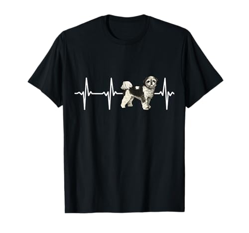 Shih Tzu Heartbeat Love My Dog T-Shirt