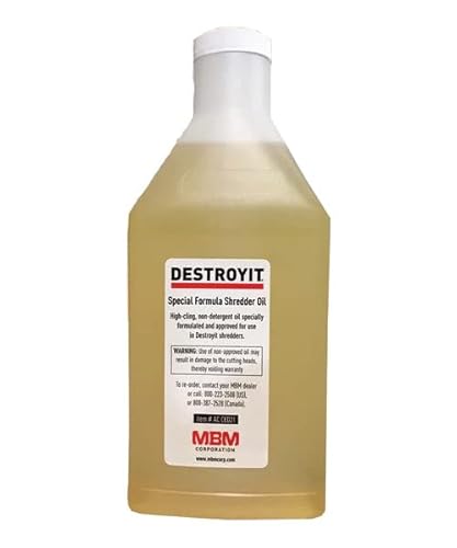 Mbm Destroyit Paper Shredder Oil (6 X 1 Quart) - Ced216 #TOP2
