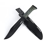 DISPATCH Survival Jungle Fixed Blade Knife with Kydex Sheath for Camping, Hunting, and Adventure, 13.5''
