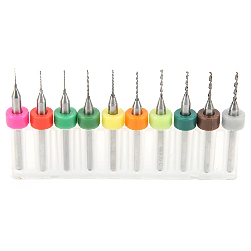 gernie 10Pcs Micro Twist Bits Orifice Drill Bit Set Pieces Vises Mini Tungsten Steel Gas Orifice Drill Bit Set, gernie45f87m19wg