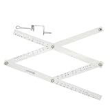 Pantograph Drawing Tool for Enlarging and Reducing, 10X Adjustable Ratio Art Scaler, Precision Copying Instrument for Artists with Drawing Pen & Tips, 13.4 Inch Folding Ruler
